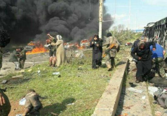 افزایش کشته‌های انفجار حلب به ۱۱۲ تن